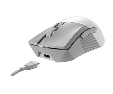 ASUS myš ROG GLADIUS III Wireless Aimpoint White (P711), RGB, Bluetooth, bílá