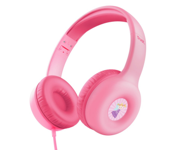 TRUST sluchátka Nouna Kids Headphones, Růžová