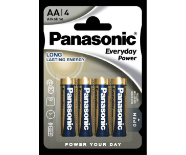 Panasonic Alkalická baterie LR6EPS/4BP Everyday Power (Blistr 4 ks)