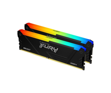 KINGSTON DIMM DDR4 16GB (Kit of 2) 3200MT/s CL16 FURY Beast RGB, XMP