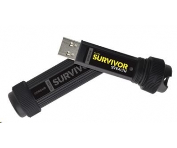 CORSAIR Flash Disk 32GB Survivor Stealth, USB 3.0, černá