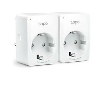 TP-Link Tapo P100(2-pack)(EU) chytrá WiFi mini zásuvka (2300W,10A,2,4 GHz,BT)