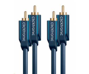 ClickTronic HQ OFC kabel 2x Cinch - 2x Cinch RCA, M/M, 0.5m