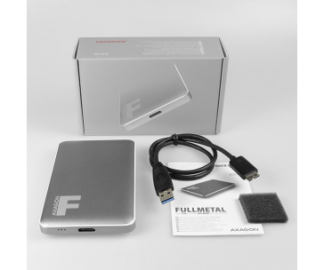 AXAGON EE25-F6G, USB3.0 - SATA 6G 2.5" FULLMETAL externí box, titanově šedý