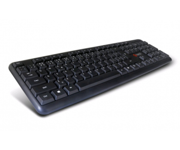 C-TECH klávesnice KB-102 USB, slim, black, CZ/SK
