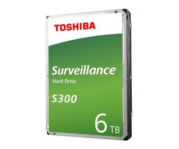 TOSHIBA HDD S300 PRO Surveillance (CMR) 6TB, SATA III, 7200 rpm, 256MB cache, 3,5", BULK
