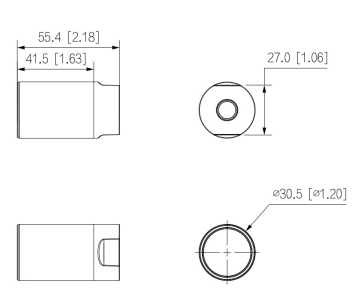 Dahua IPC-HUM8241E-L3-0280B-S2, IP kamera, Pinhole, 2Mpx, 1/2.7" CMOS, objektiv 2,8 mm, PoE, IP67 (Bez řídící jednotky)