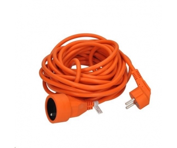 Solight prodlužovací kabel - spojka, 1 zásuvka, oranžová, 7m