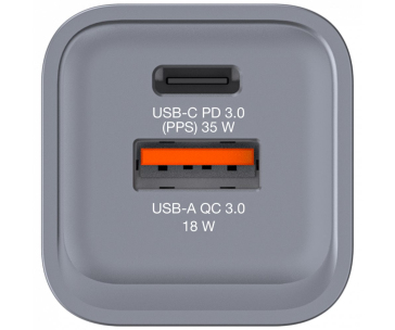 VERBATIM GaN Nabíječka do sítě GNC-35, 35W, 1x USB-C, 1x USB