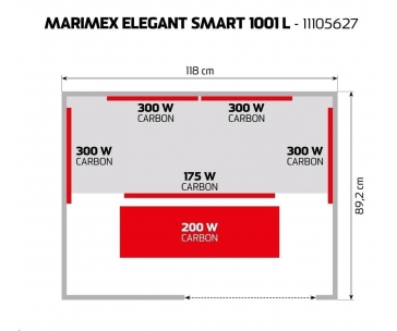 Marimex infrasauna Smart 1001 L