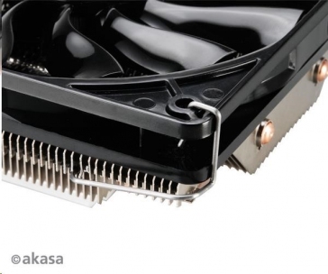 AKASA chladič CPU NERO LX2 pro patice LGA 775,115x, 1366, Socket AMx, FMx, 120mm PWM ventilátor