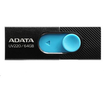 ADATA Flash Disk 32GB UV220, USB 2.0 Dash Drive, černá/modrá