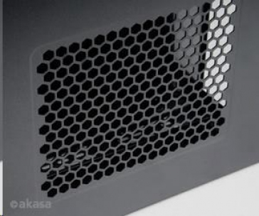 AKASA case Crypto VESA, MiniITX, černá + 80W AC adaptér