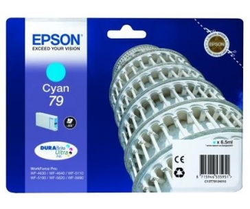 EPSON Ink bar WF-5xxx Series Ink Cartridge "Pisa" 79 Cyan (6,5 ml)