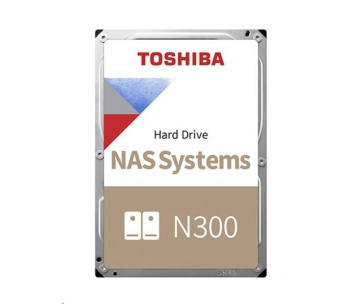 TOSHIBA HDD N300 NAS 6TB, SATA III, 7200 rpm, 256MB cache, 3,5", BULK
