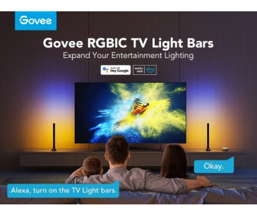 Govee SMART LED RGBIC Panel 38cm pro TV 43-75" - 2ks