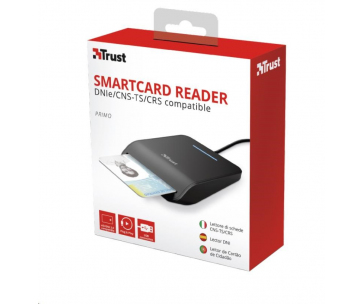 TRUST čtečka karet PRIMO (DNI, smartcard), externí, USB, 100cm