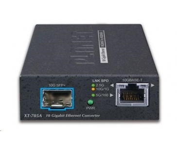 Planet XT-705A, konvertor 10G/5G/2.5G/1G/100M / miniGBIC SFP+ 10GBASE-X