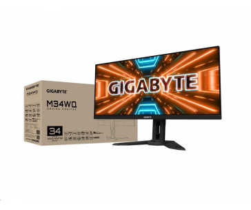 GIGABYTE LCD - 34" Gaming monitor M34WQ WQHD, 3440 x 1440, 144Hz, 1000:1, 400cd/m2, 1ms, 2xHDMI 2.0, 1xDP, SS IPS