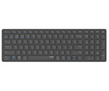 RAPOO klávesnice E9700M, bezdrátová, CZ/SK, šedá