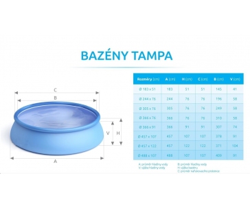 Marimex Bazén Tampa 3,05x0,76 m s kartušovou filtrací