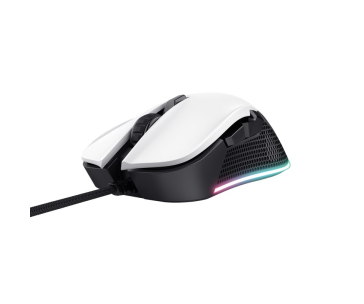 TRUST herní myš GXT 922W YBAR Eco Gaming Mouse, optická, USB, bílá