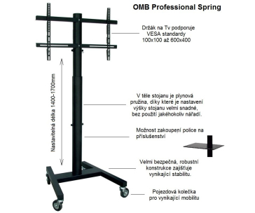 Tv stojan OMB Professional Spring