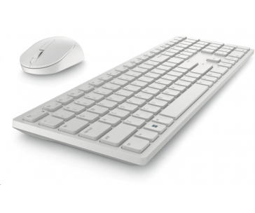 Dell Pro Wireless Keyboard and Mouse - KM5221W - UK (QWERTY) - White