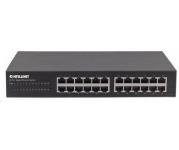 Intellinet 24-port Gigabit Ethernet Switch, 24x GbE, fanless