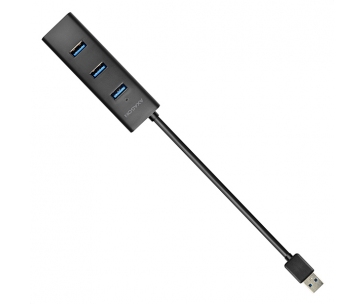 AXAGON HUE-S2B, 4x USB 3.0 CHARGING hub, micro USB nap. konektor, kabel USB-A 30cm