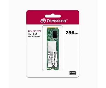 TRANSCEND SSD 220S 256GB, M.2 2280, PCIe Gen3x4, NVMe, M-Key, 3D TLC, with Dram
