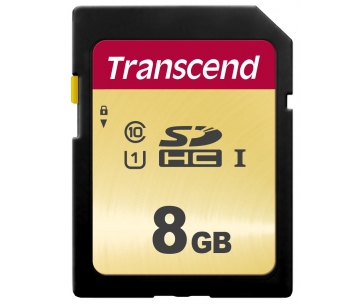 TRANSCEND SDHC karta 8GB 500S, UHS-I U1 (R:95/W:20 MB/s)