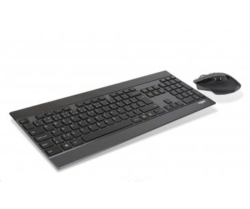 RAPOO set klávesnice a myš 9900M multi-mode bezdrátový ultra-slim CZ/SK, černá
