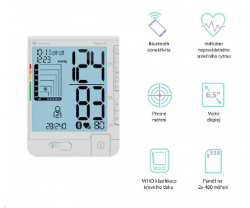 TrueLife Pulse BT - tonometr/měřič krevního tlaku