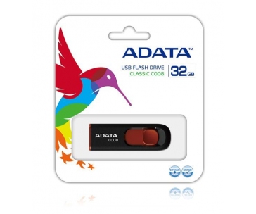 ADATA Flash Disk 32GB C008, USB 2.0 Classic, černá