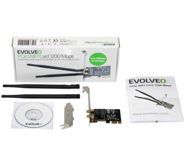 EVOLVEO PCIe WIFI Card 1200 Mbps, rozšiřující karta