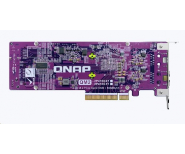 QNAP QM2-2P410G1T rozšiřující karta 2xM.2 2280 PCIe NVMe SSD, 1x10GbE, 4xPCle