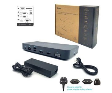 i-tec USB 3.0/USB-C/Thunderbolt, 3x Display Docking Station, PD 100W
