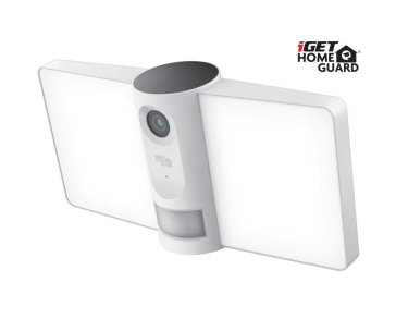 iGET HOMEGUARD HGFLC890 - Wi-Fi venkovní IP FullHD kamera s LED osvětlením, bílá