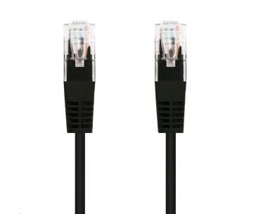 C-TECH kabel patchcord Cat5e, UTP, černý, 3m