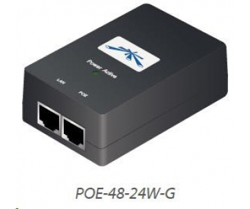 UBNT POE-48-24W-G [Gigabit PoE adaptér, 48V/0,5A (24W), vč. napájecího kabelu]