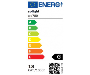 Solight LED venkovní osvětlení se senzorem a nastavitelnou CCT, 18W, 1350lm, 22cm, 2v1 - bílý a černý kryt