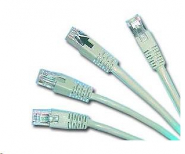 GEMBIRD kabel patchcord Cat5e stíněný FTP 1m, šedý