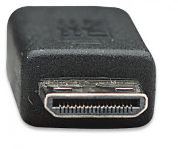 MANHATTAN kabel High Speed HDMI 3D, Mini HDMI Male to Male, stíněný, černý, 1,8m