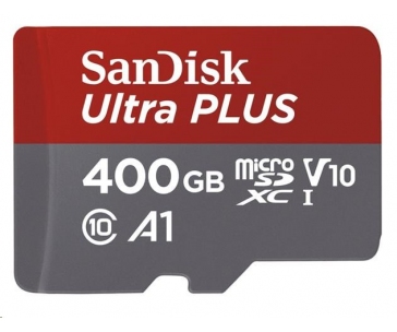 SanDisk MicroSDXC karta 400GB Ultra (100 MB/s, A1 Class 10 UHS-I, Android) + adaptér
