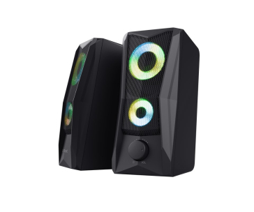 TRUST reproduktory GXT 606 Javv RGB-Illuminated 2.0 Speaker Set, černá