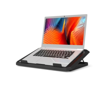PORT chladící stojan na notebook COOLER PRO, 2x USB, černá