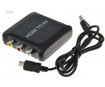 PREMIUMCORD převodník HDMI na kompozitní signál a stereo zvuk