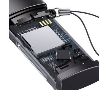 Baseus čtečka paměťových karet Lite Series USB-A/SD, microSD, šedá