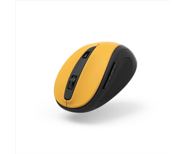 Hama bezdrátová optická myš MW-400 V2, ergonomická, žlutá/černá